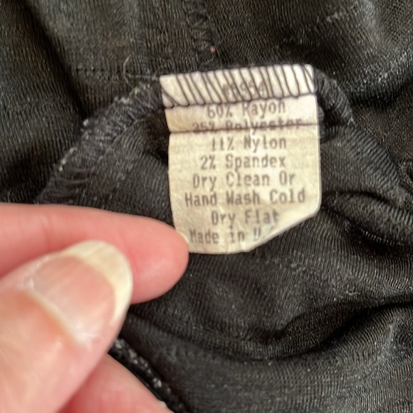 Andria Lieu black & grey 3/4 sleeve ruffle neck buttoned jacket size medium - Picture 9 of 11